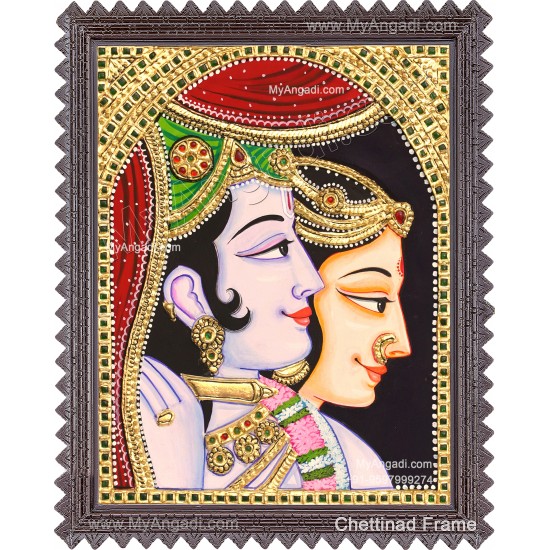 Radha Krishna Tanjore Painting