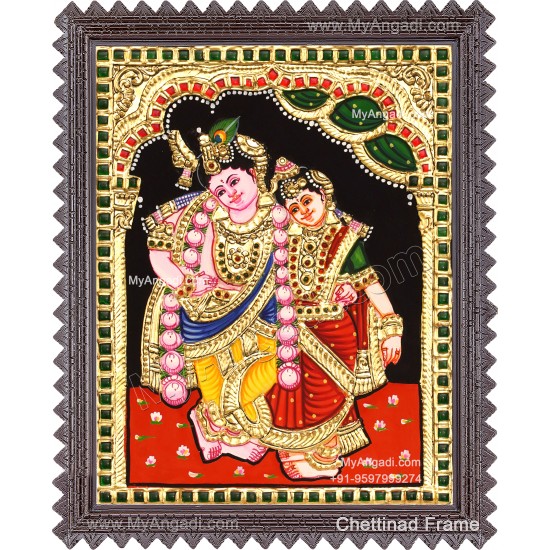 Kannan Rukmani Tanjore Painting