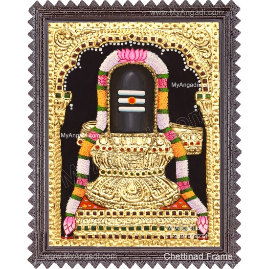 Shiva Lingam Tanjore Painting