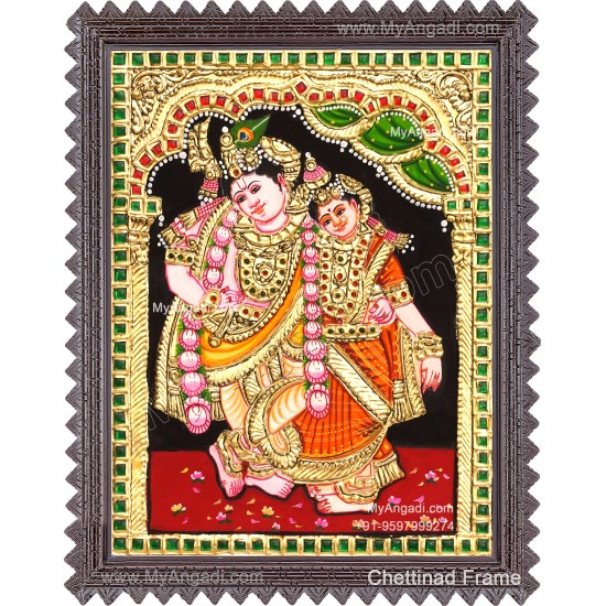 Kannan Rukmani Tanjore Painting
