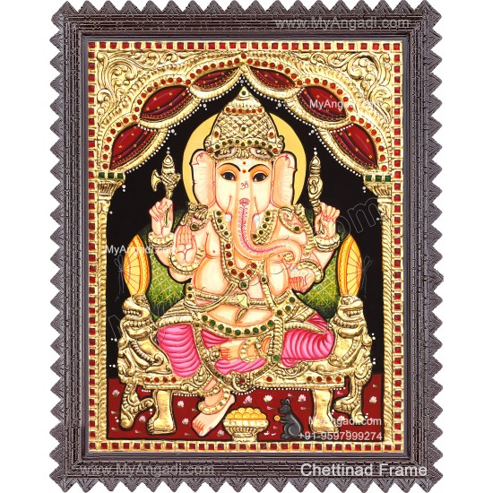 Ganesha Tanjore Painting