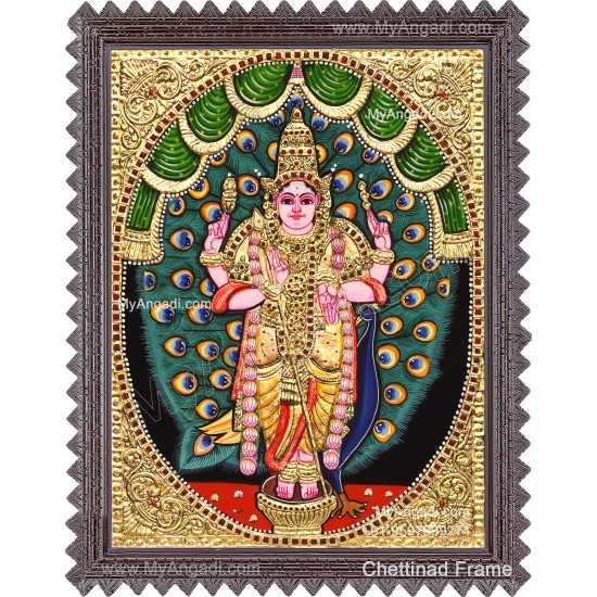 Peacock Murugar Tanjore Paintings