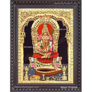 Kamatchi Amman Tanjore Painting