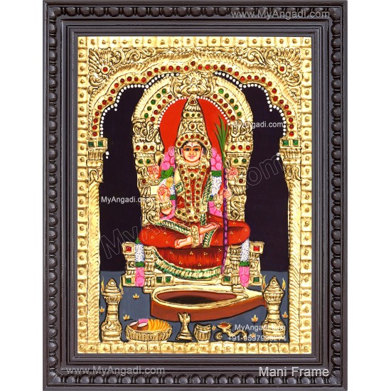 Kamatchi Amman Tanjore Painting