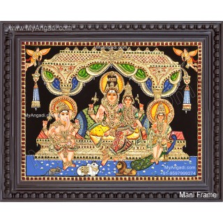 Shiva Family Tanjore Paintings