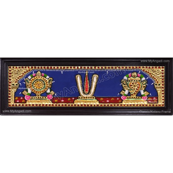 Sangu Chakram Namam Tanjore Painting