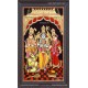 Ram Darbar - Ram with Sita, Hanuman, Lakshmanan  Tanjore Painting