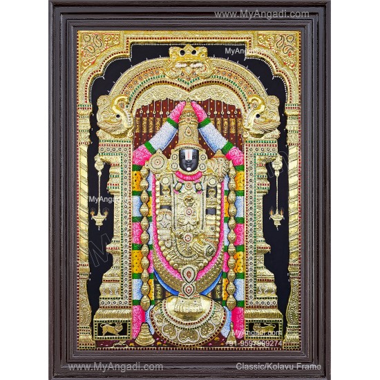 3D Embossed Balaji Tanjore Painting 3D Embossed Balaji Tanjore Painting