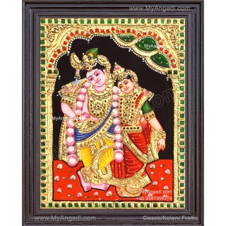 Kannan Rukmani Tanjore Painting