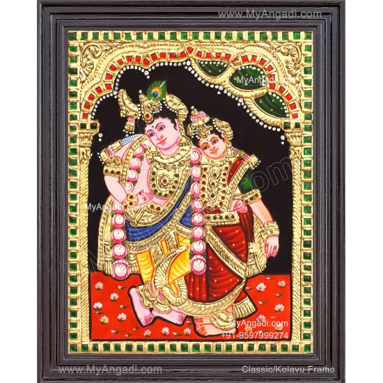 Kannan Rukmani Tanjore Painting