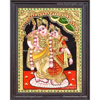 Kannan Rukmani Tanjore Painting