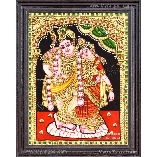 Kannan Rukmani Tanjore Painting