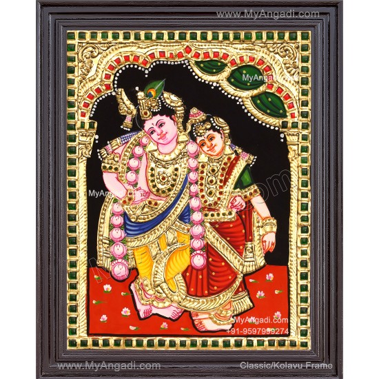 Kannan Rukmani Tanjore Painting