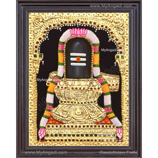 Shiva Lingam Tanjore Painting