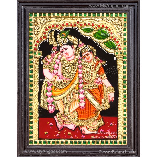 Kannan Rukmani Tanjore Painting