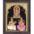 Lalitha Devi Saraswathi Lakshmi Tanjore Painting