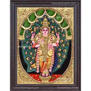 Peacock Murugar Tanjore Paintings