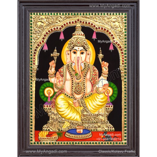 Ganesha Tanjore Painting