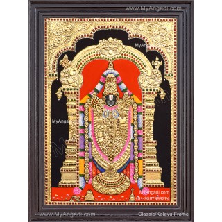 Venkateshwara  Swamy Tanjore Painting