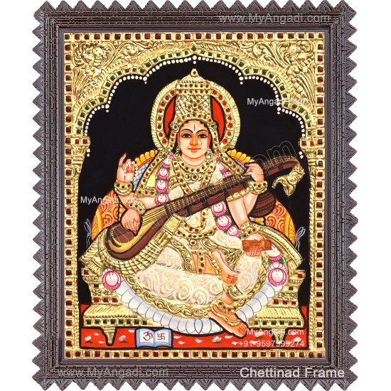 Saraswathi Tanjore Painting
