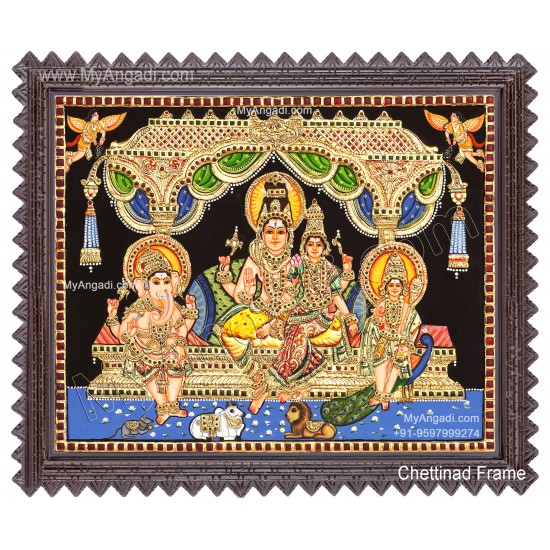 Shiva Family Tanjore Paintings