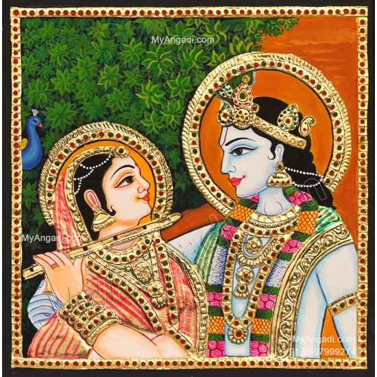 Radha Krishna Tanjore Paintings