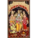 Ram Darbar - Ram with Sita, Hanuman, Lakshmanan  Tanjore Painting