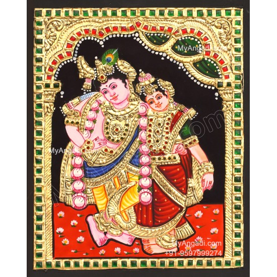 Kannan Rukmani Tanjore Painting