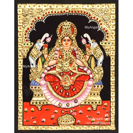 Gajalakshmi Tanjore Painting