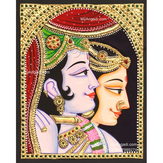 Radha Krishna Tanjore Painting