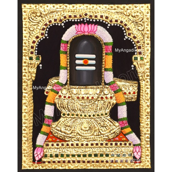 Shiva Lingam Tanjore Painting