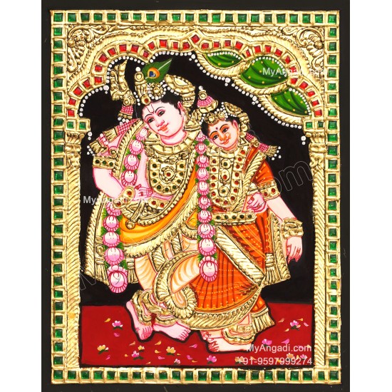 Kannan Rukmani Tanjore Painting