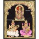 Lalitha Devi Saraswathi Lakshmi Tanjore Painting