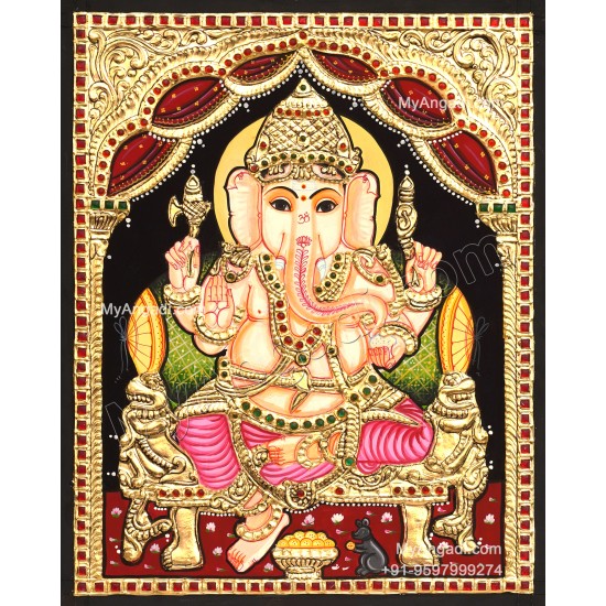 Ganesha Tanjore Painting