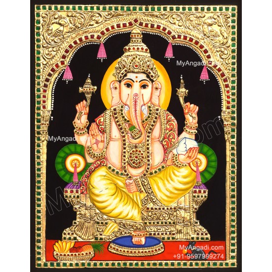 Ganesha Tanjore Painting