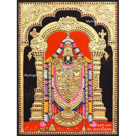 Venkateshwara  Swamy Tanjore Painting