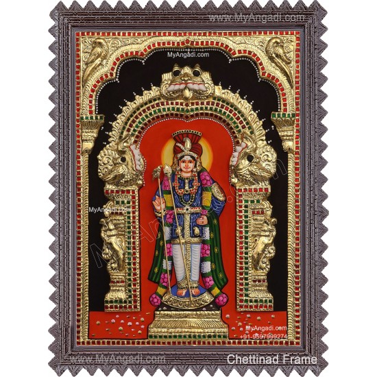 Raja Rlangara Murugar 3D Tanjore Painting