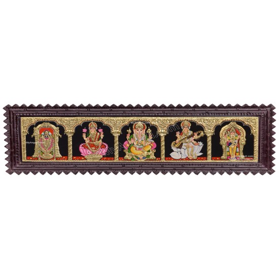 5 Panel  Tanjore Painting
