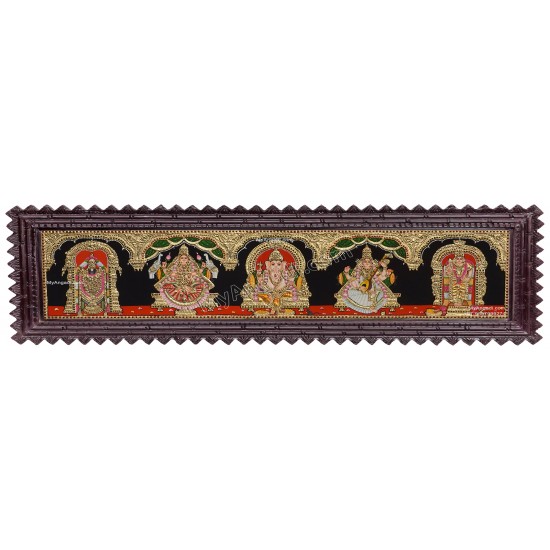 5 Panel  Tanjore Painting
