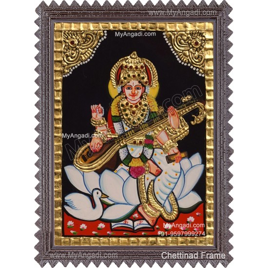 Saraswathi Tanjore Painting