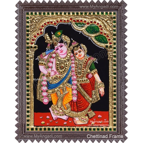 Kannan Rukmani Tanjore Painting Kannan Rukmani Tanjore Painting