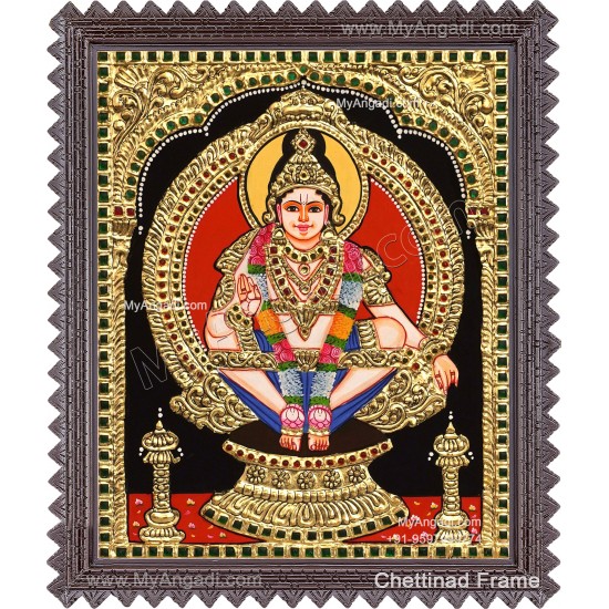 Ayyappan Tanjore Painting Ayyappan Tanjore Painting