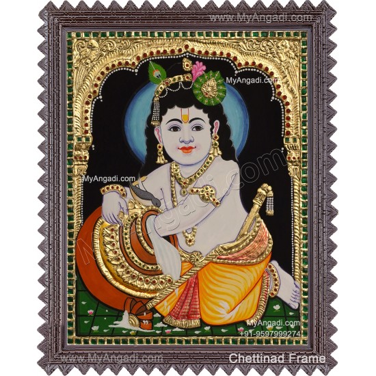 Butter Krishna Tanjore Painting Butter Krishna Tanjore Painting