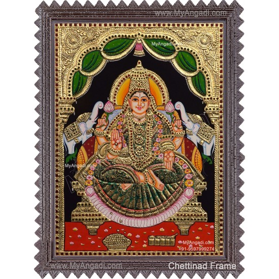 Gajalakshmi Tanjore Painting