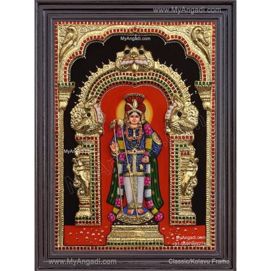 Raja Rlangara Murugar 3D Tanjore Painting