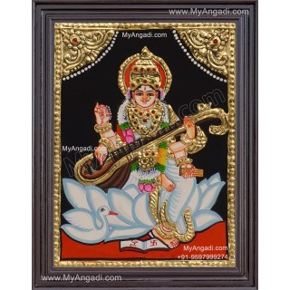 Saraswathi Tanjore Painting