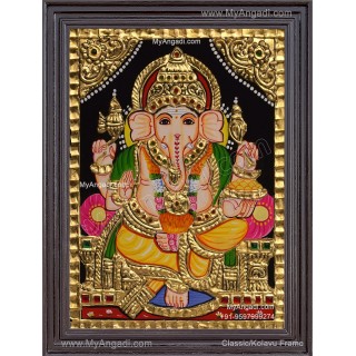 Ganesha Tanjore Painting