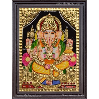Ganesha Tanjore Painting