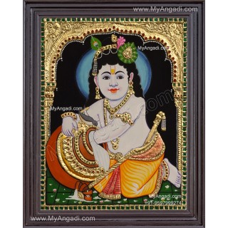Butter Krishna Tanjore Painting