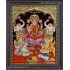 Ganesha Lakshmi Saraswathi Tanjore Painting